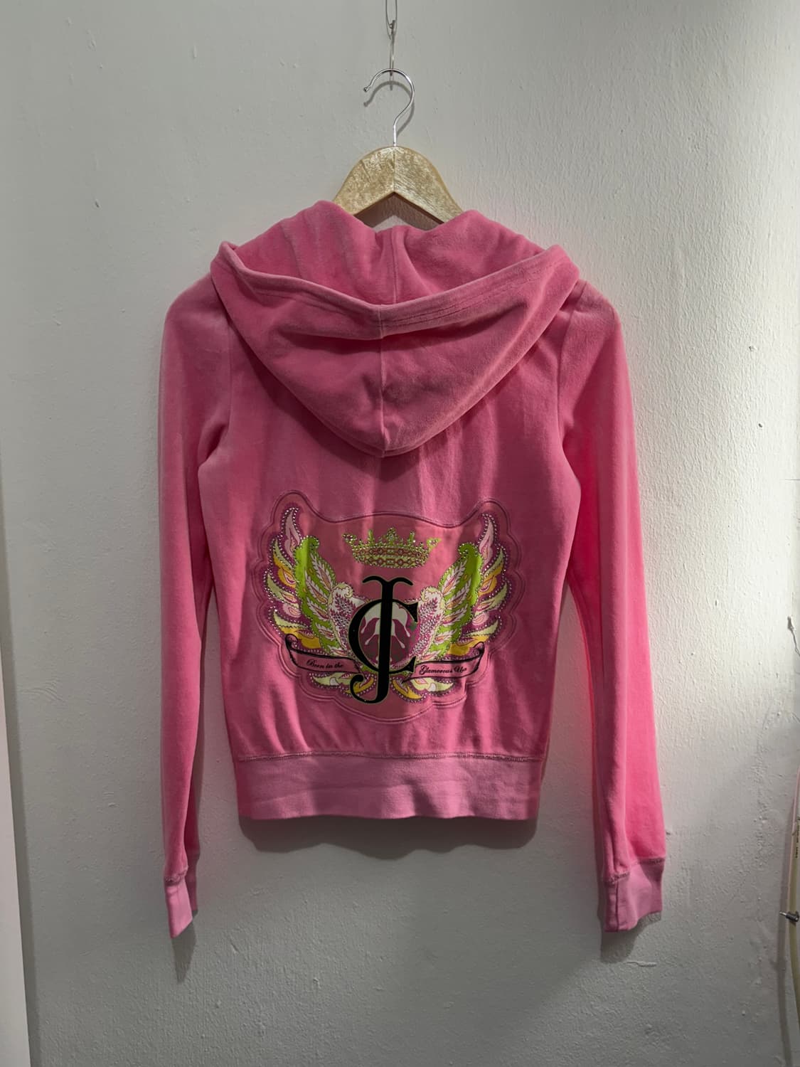 Juicy Couture Pink Velvet Hood Zip-Up 상품이미지6