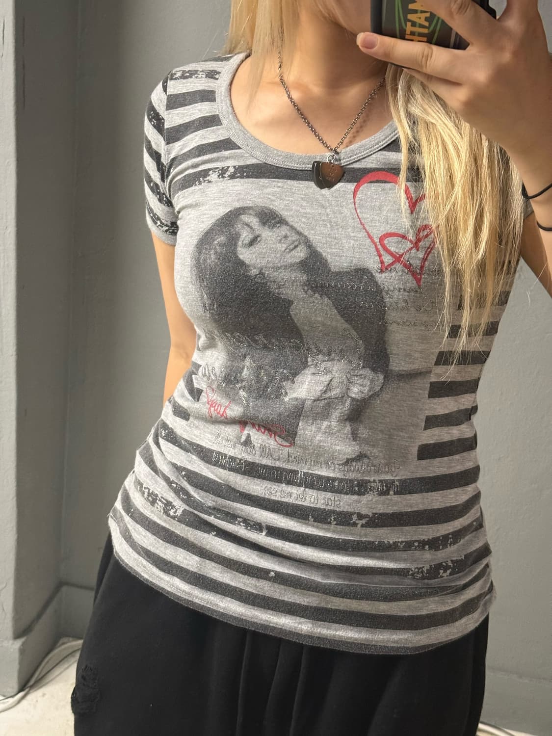 girl printing stripe pattern top 상품이미지3