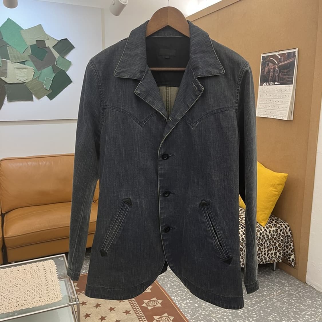 빔스 빈티지 모던시크 캐주얼 드레스핏 데님자켓 M C10455 상품이미지3