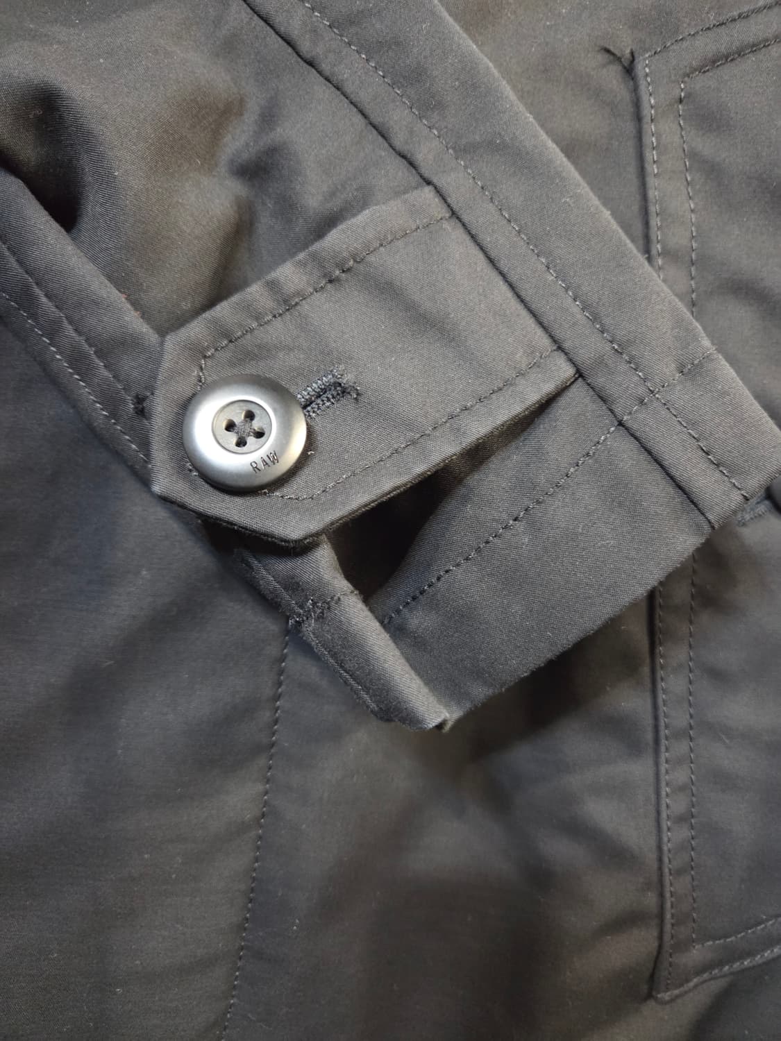 G-STAR 블랙 롱 트렌치 코트(S) 상품이미지7