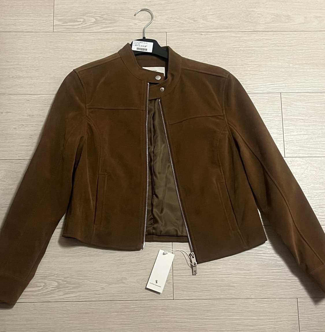 라퍼지포우먼 버핑레더 인시전 레이싱 자켓 스웨이드 상품이미지2