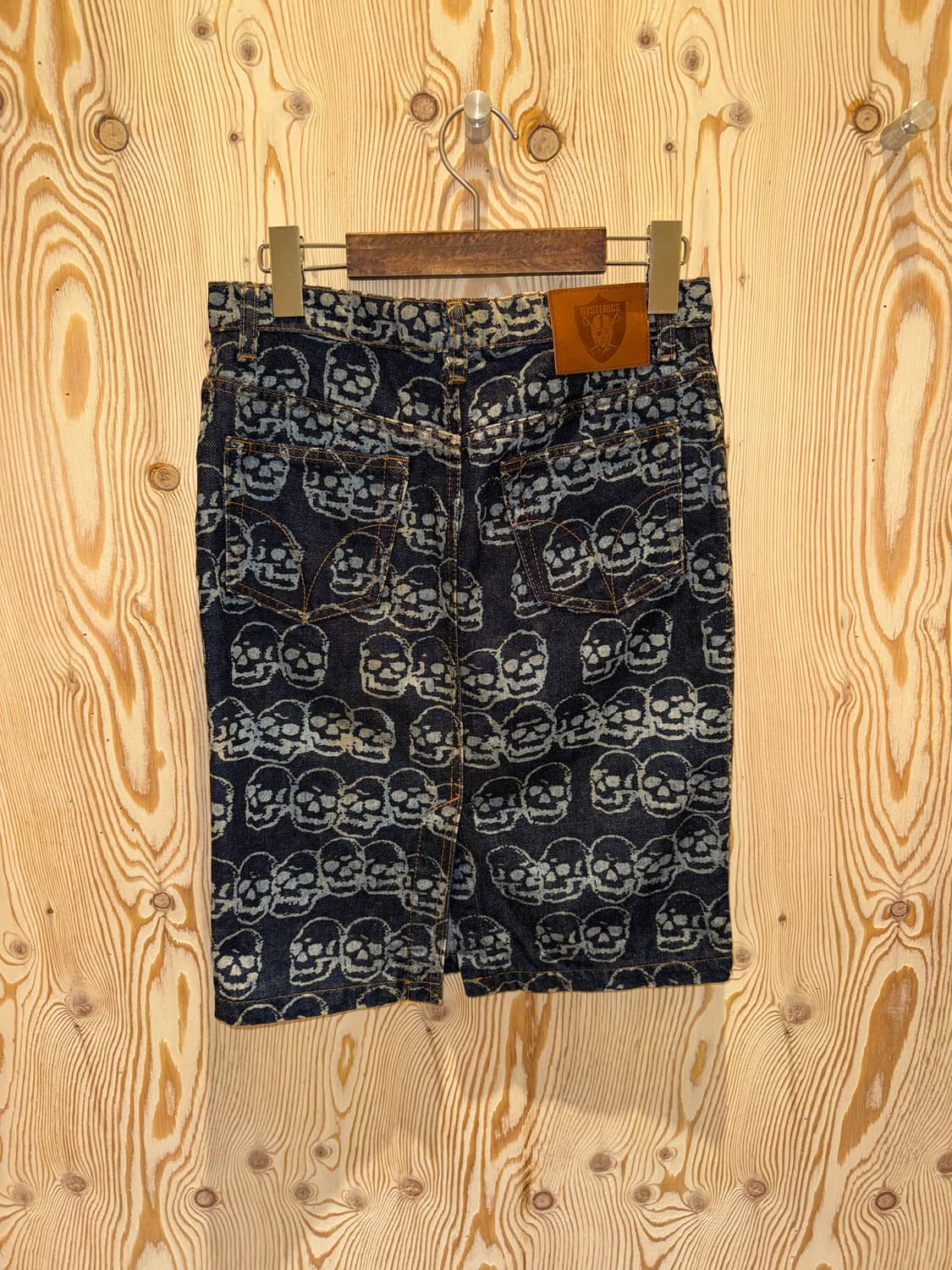 히스테릭 글래머 스컬 패턴 데님 스커트 상품이미지3