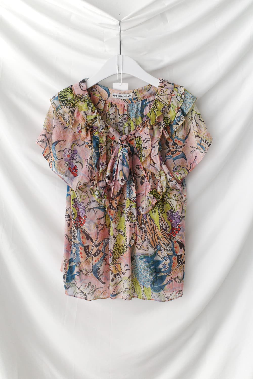 Tsumori Chisato) kitch pattern frill T  상품이미지1