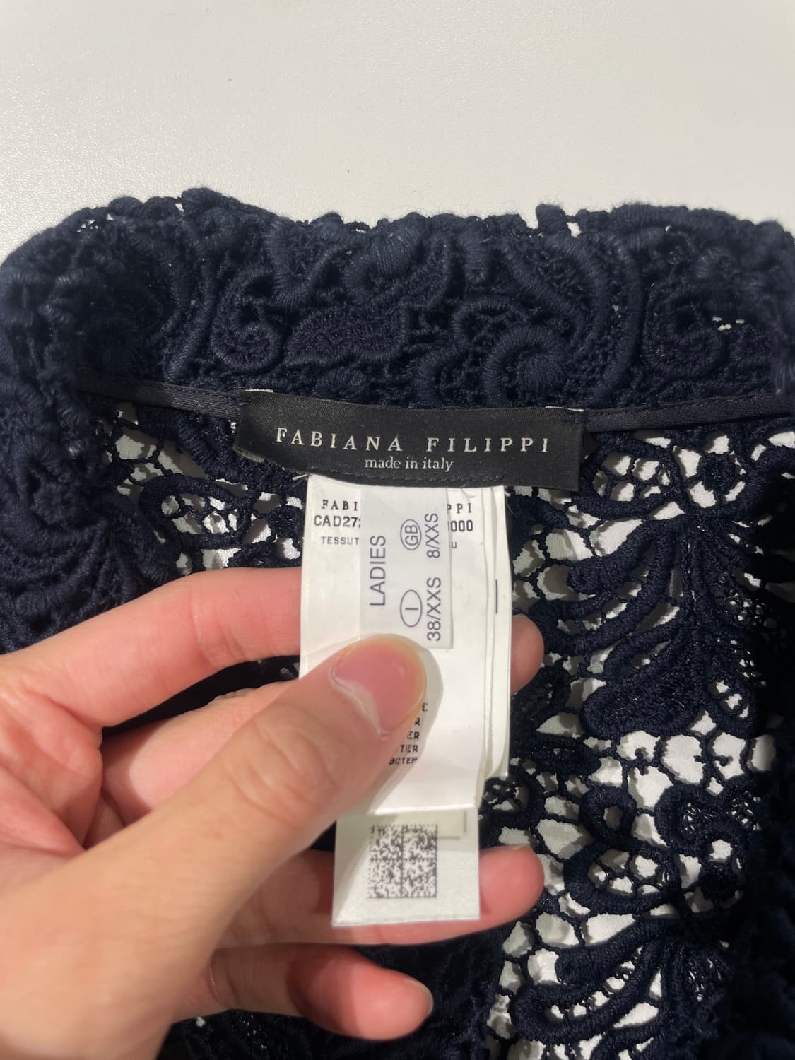 파비아나 필리피 다크 네이비 페이즐리 스냅 버튼 가디건 상품이미지7