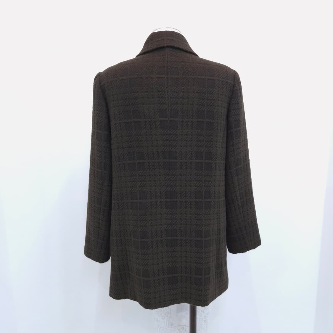 Addenda by RENOWN 울 100% 체크 하프코트 상품이미지9