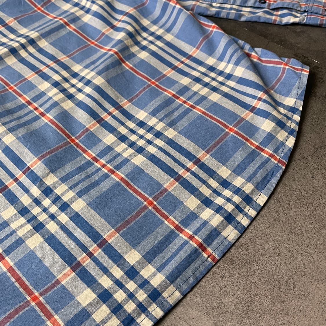 THE NORTH FACE 노스페이스 빈티지 블루 체크셔츠 A00515 상품이미지8