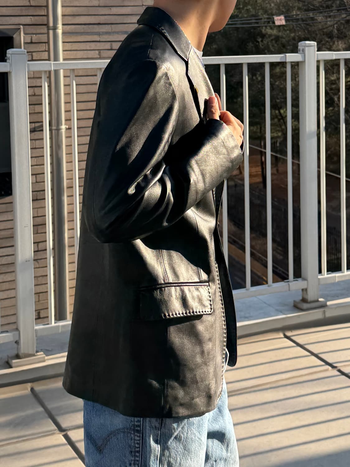 빈티지 양가죽 레더자켓 상품이미지3