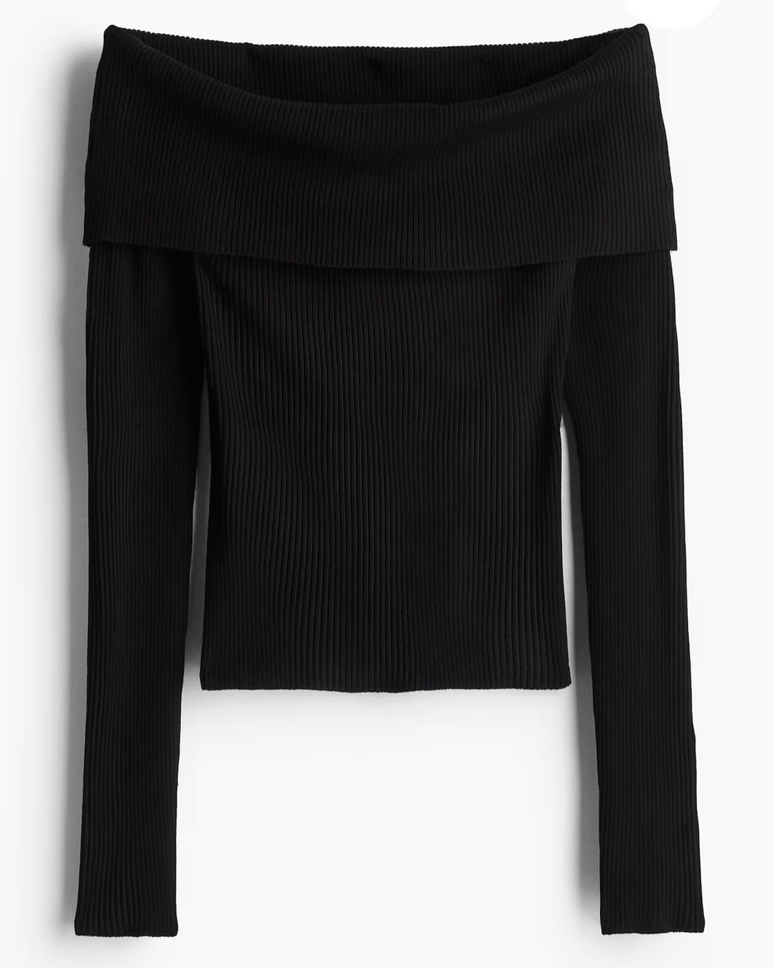 H&M 립 니트 오프숄더 탑 상품이미지1