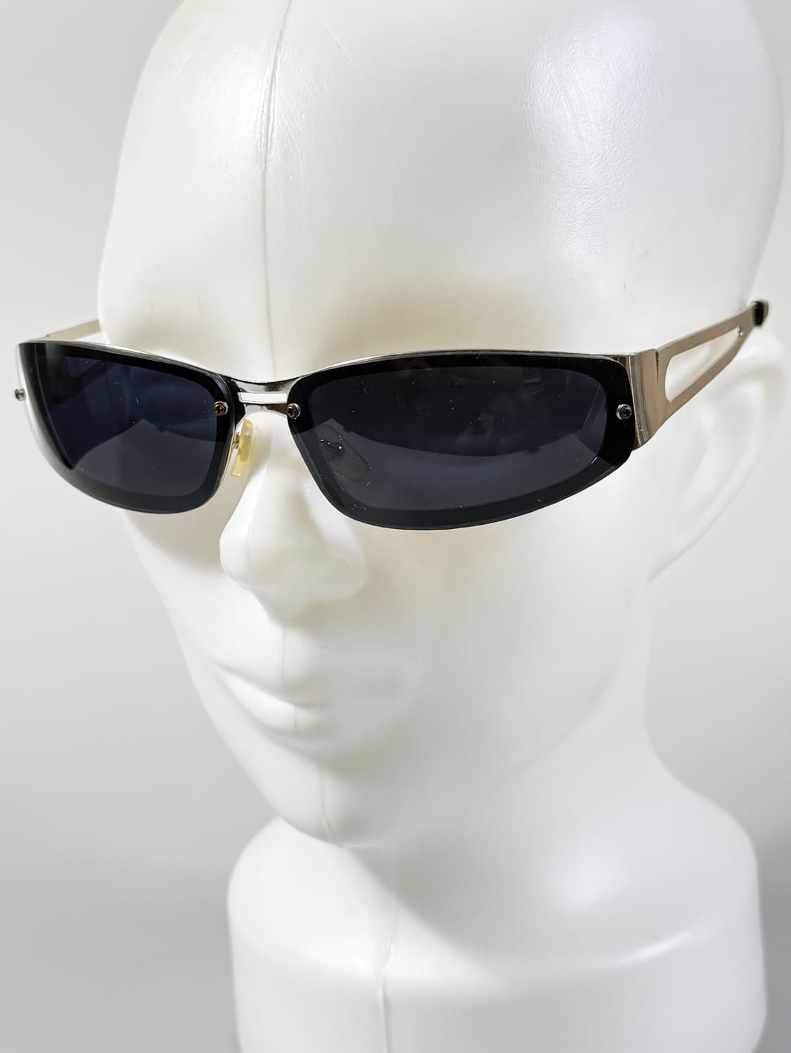 90s DDG 무테 실버 메탈 스퀘어 빈티지 선글라스 상품이미지8