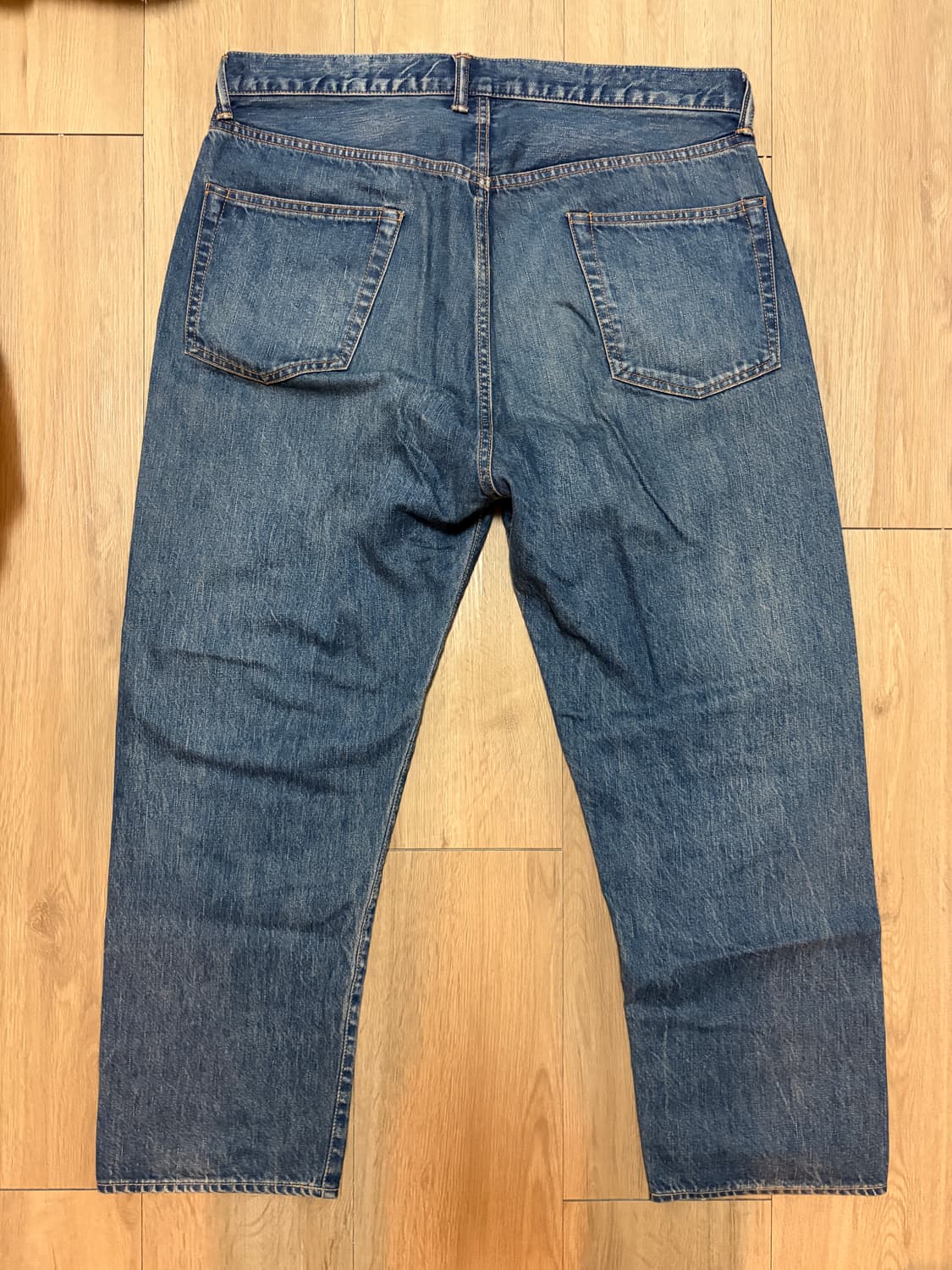 (36) 아프레쎄 Washed Denim Wide Pants  상품이미지4