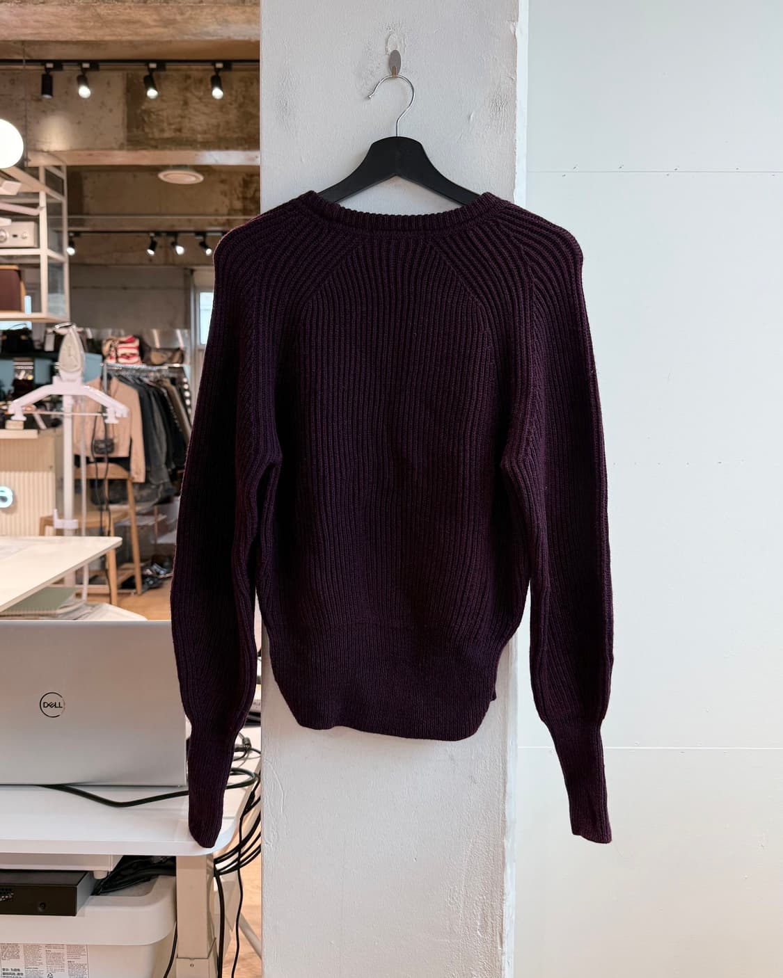 이자벨마랑 버건디 케이블 니트  상품이미지7