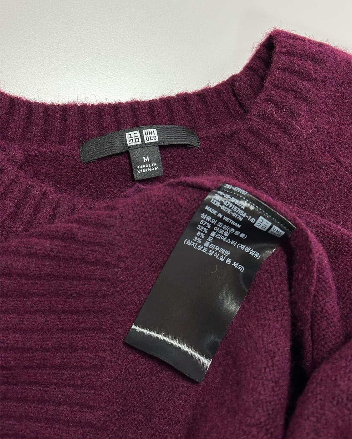유니클로 니트 퍼플 상품이미지3