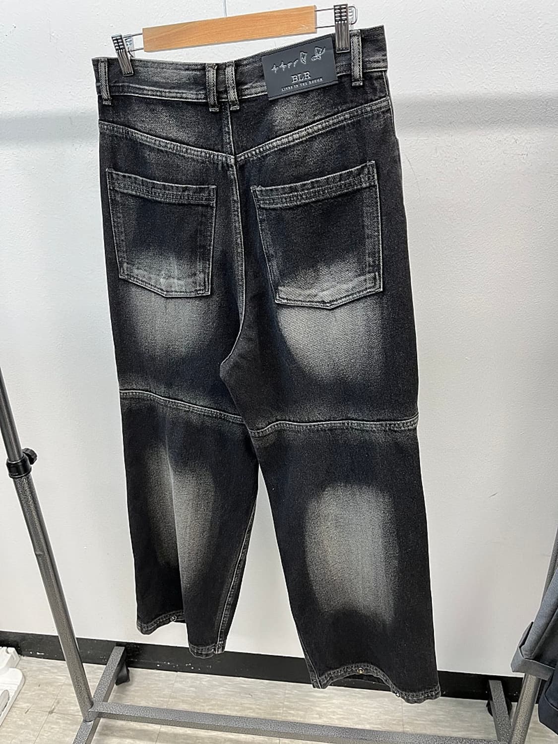 L) BLR 더블 트라이던트 워시드 와이드 데님 팬츠 상품이미지5
