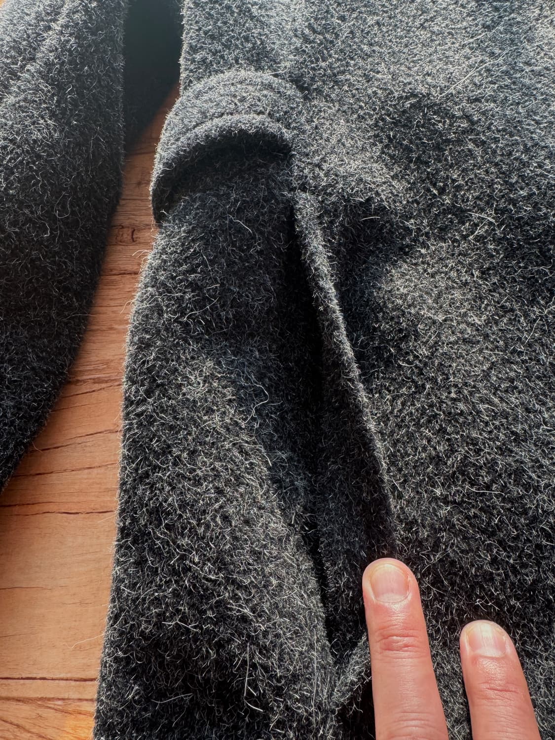 일본 무슈 니콜 by 코바야시 유키오 울100% 싱글 롱 코트/48  상품이미지6