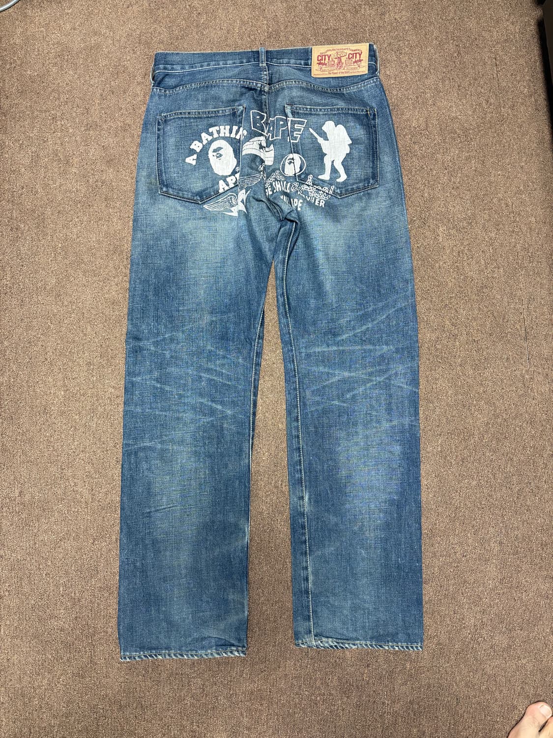 00s bape 베이프 데님팬츠 34사이즈 상품이미지1