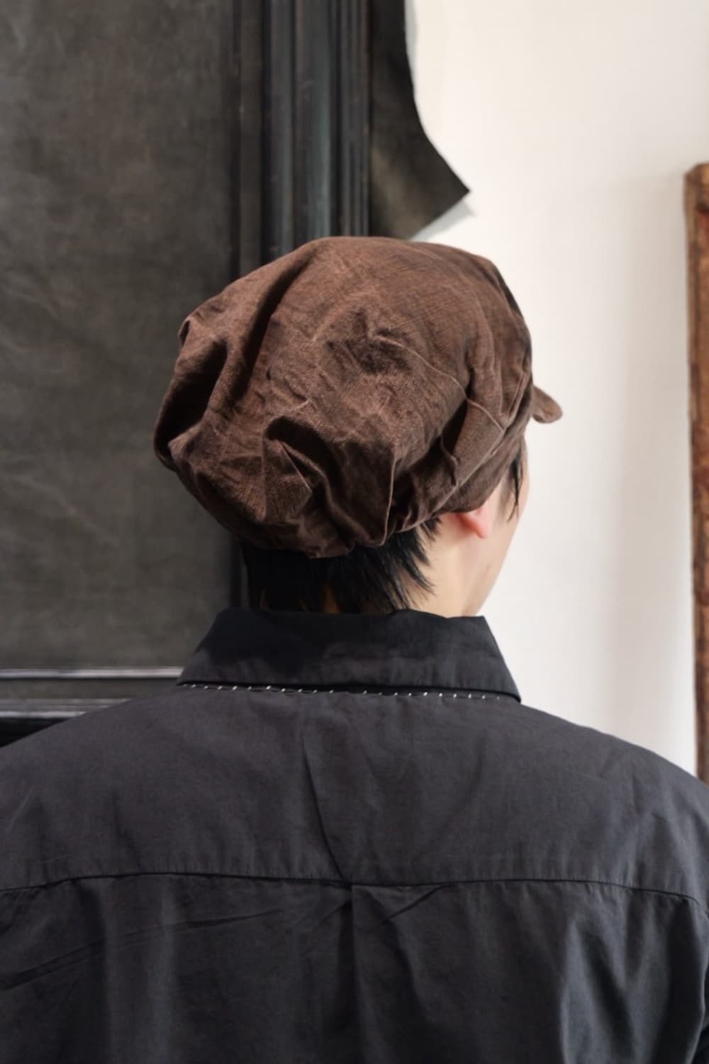 Atelier Suppan 핸드다이드 라인드 캡 상품이미지6