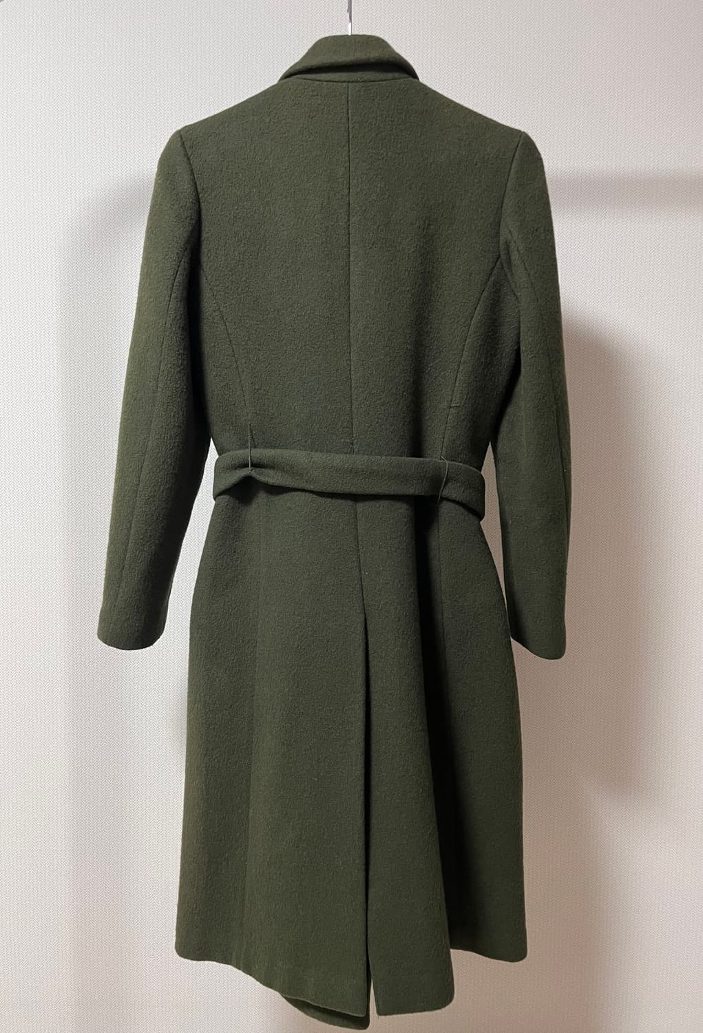 [SJ] 한섬 시스템 진 카키 코트 (착샷) 상품이미지3