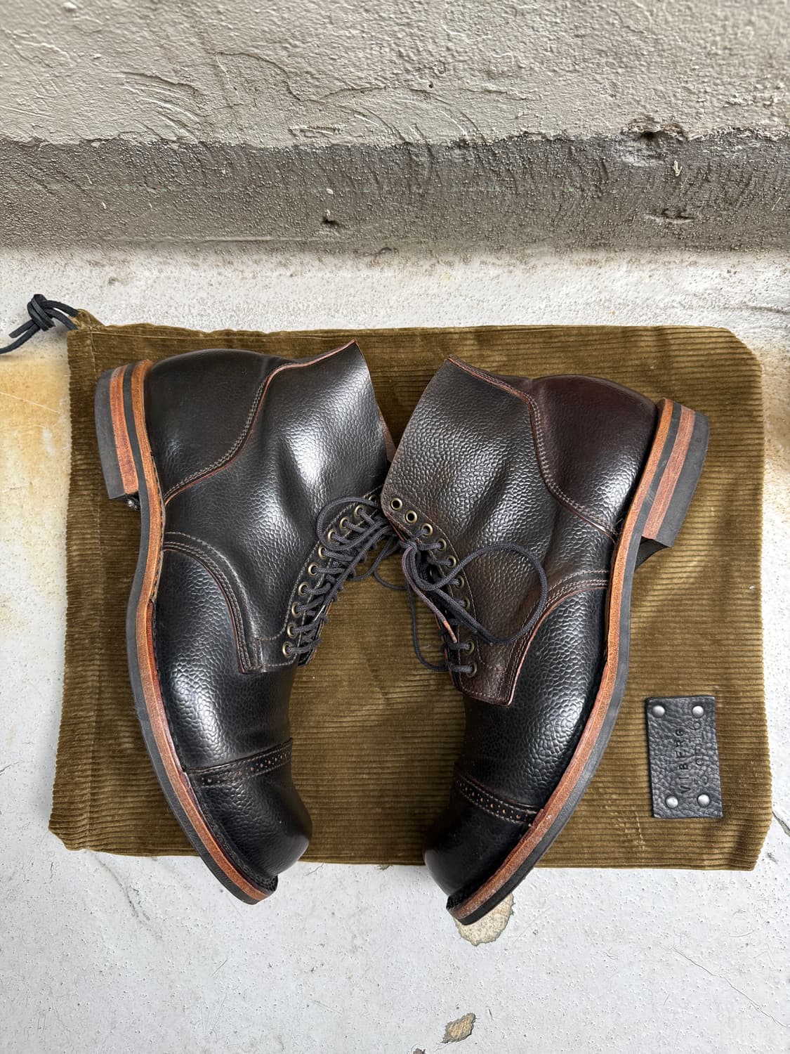 viberg 서비스부츠 그레인 쉘코도반 상품이미지3