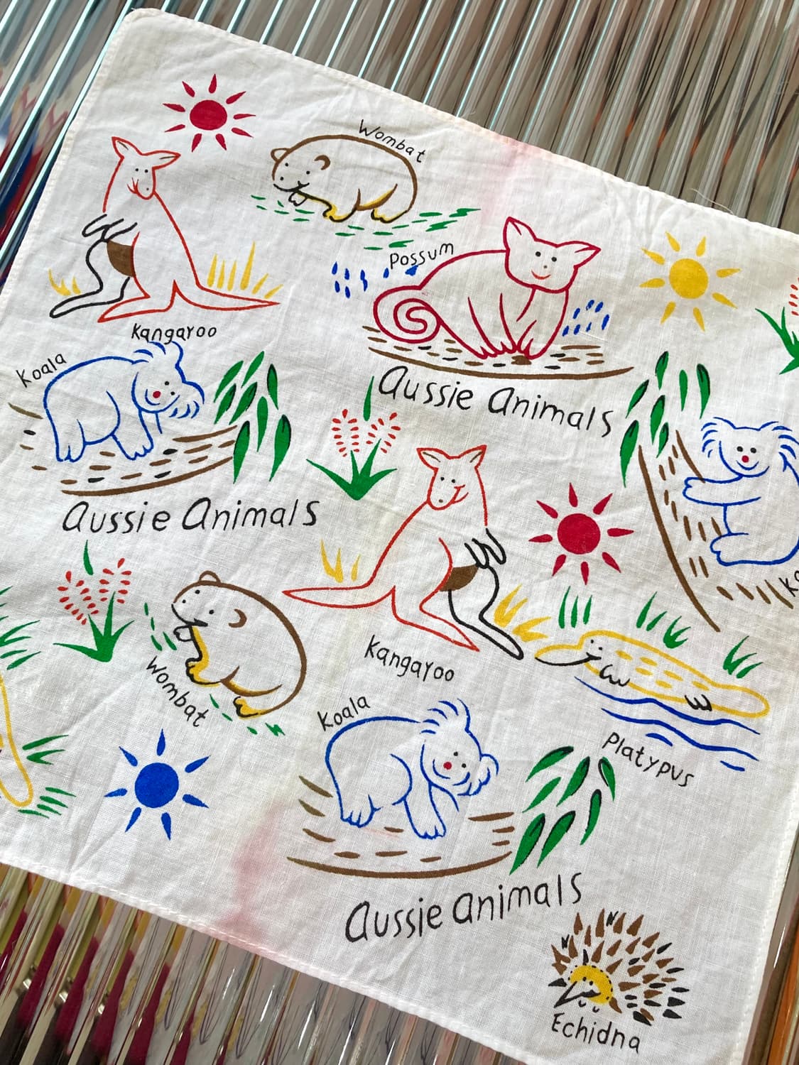 빈티지 애니멀 그래픽 손수건 상품이미지2