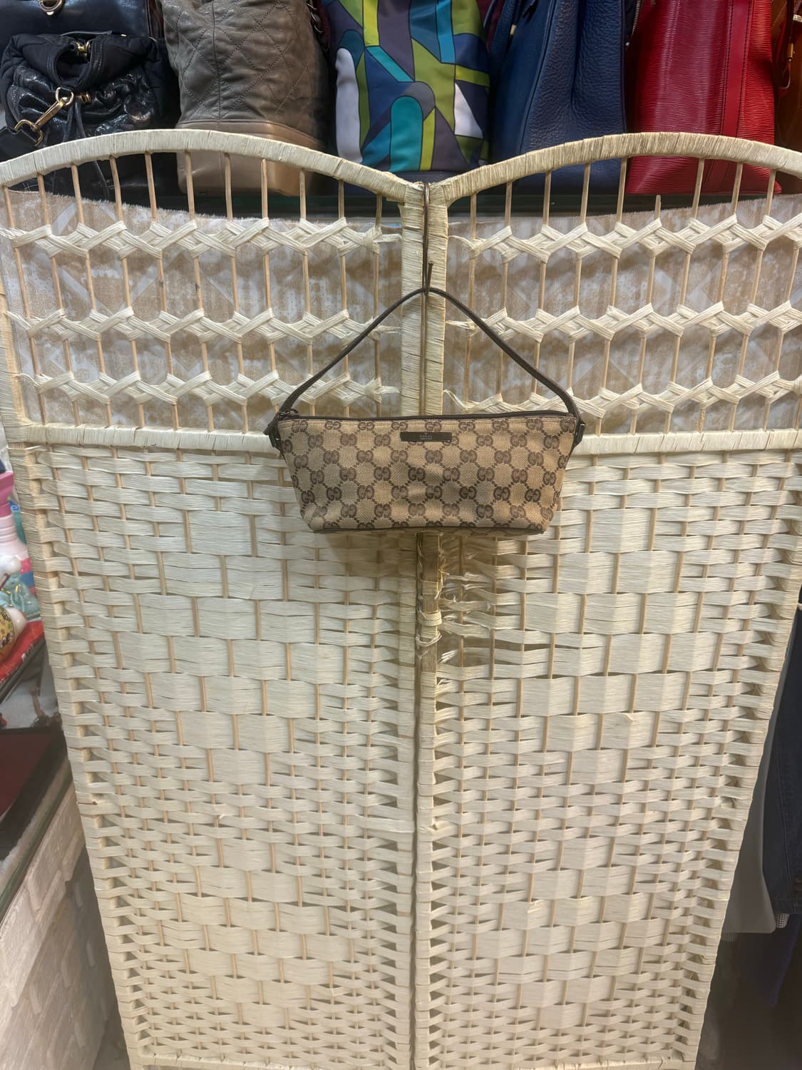 정품 구찌 빈티지 자가드 미니 토트백 팝니다 상품이미지1