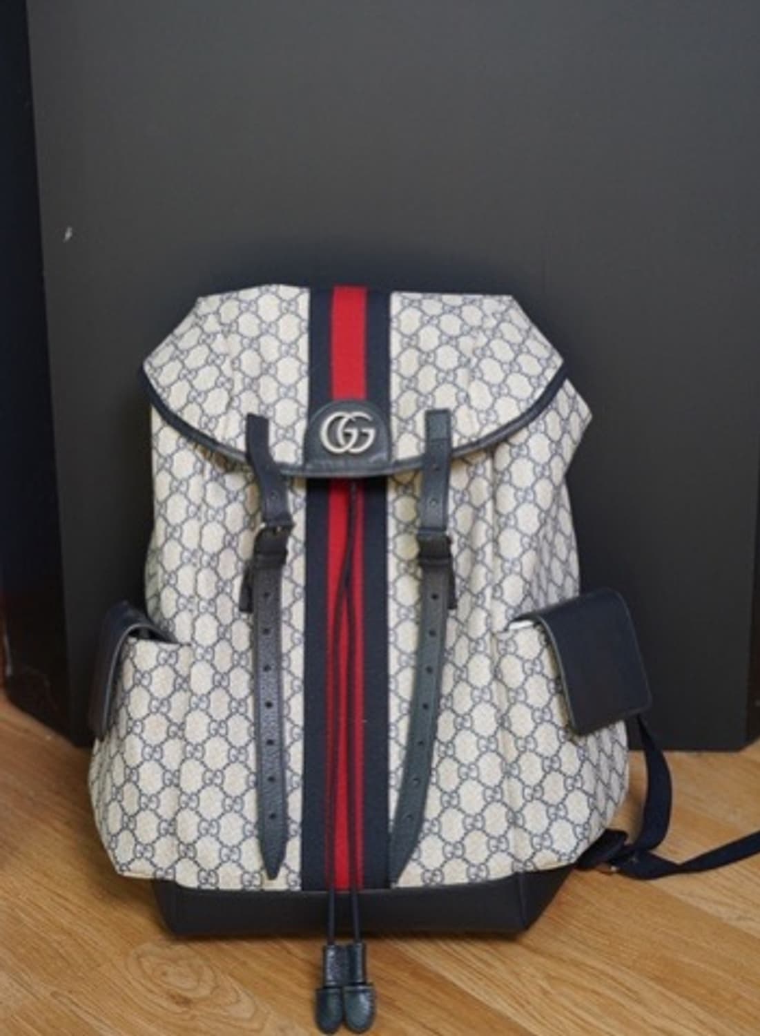 [정품] 구찌 GG 슈프림 웹 스트라이프 클래식 백팩 상품이미지2