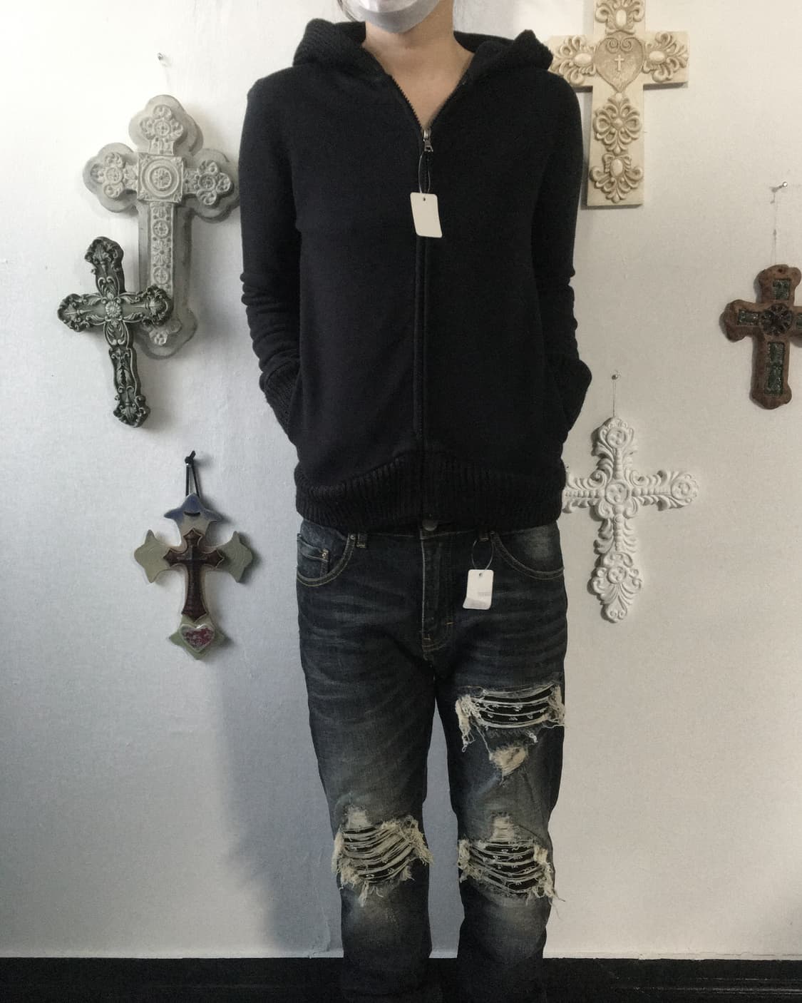 X girl hood zip up 상품이미지1