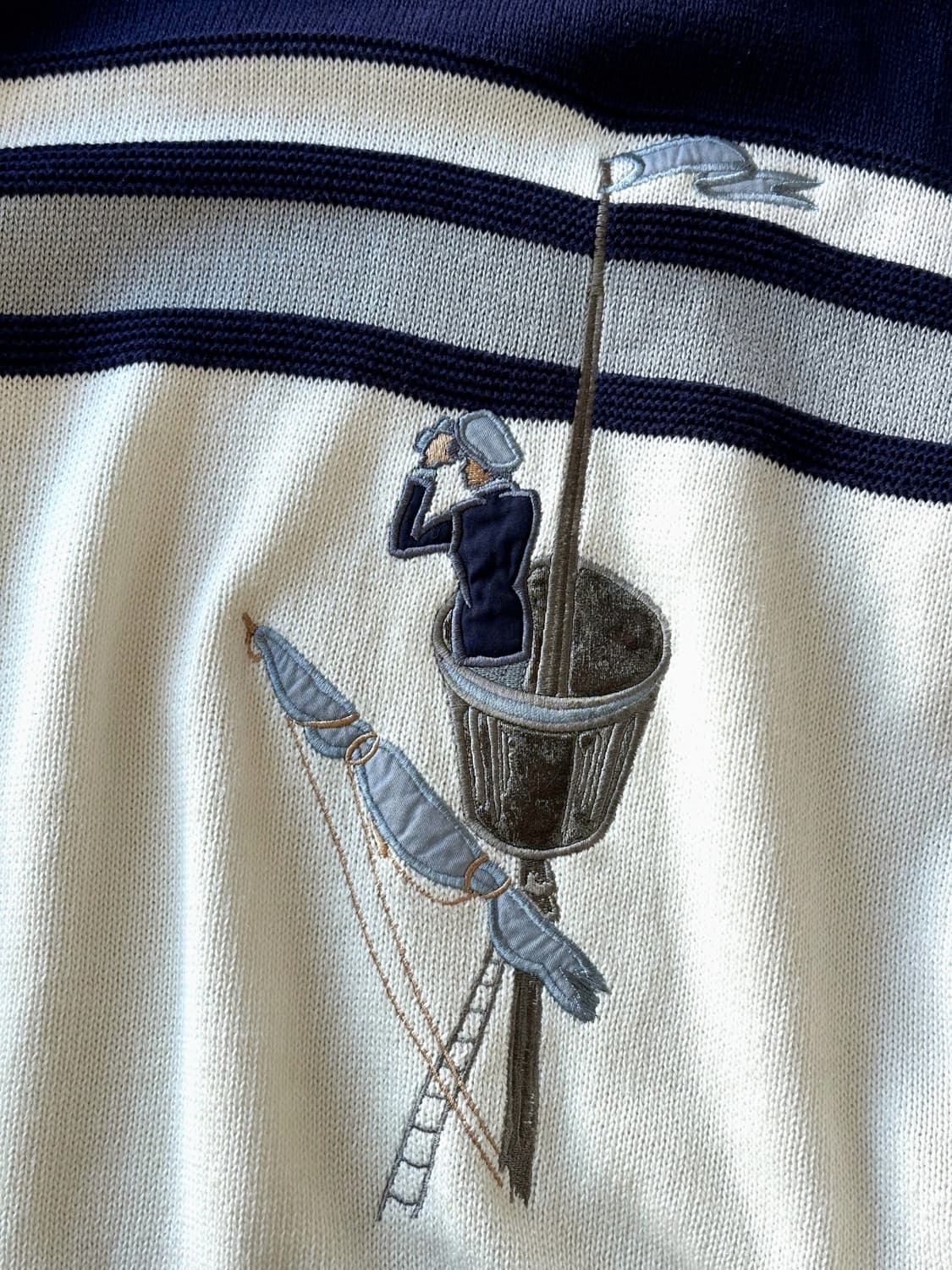 JPN made stitch design crew neck knit 상품이미지7