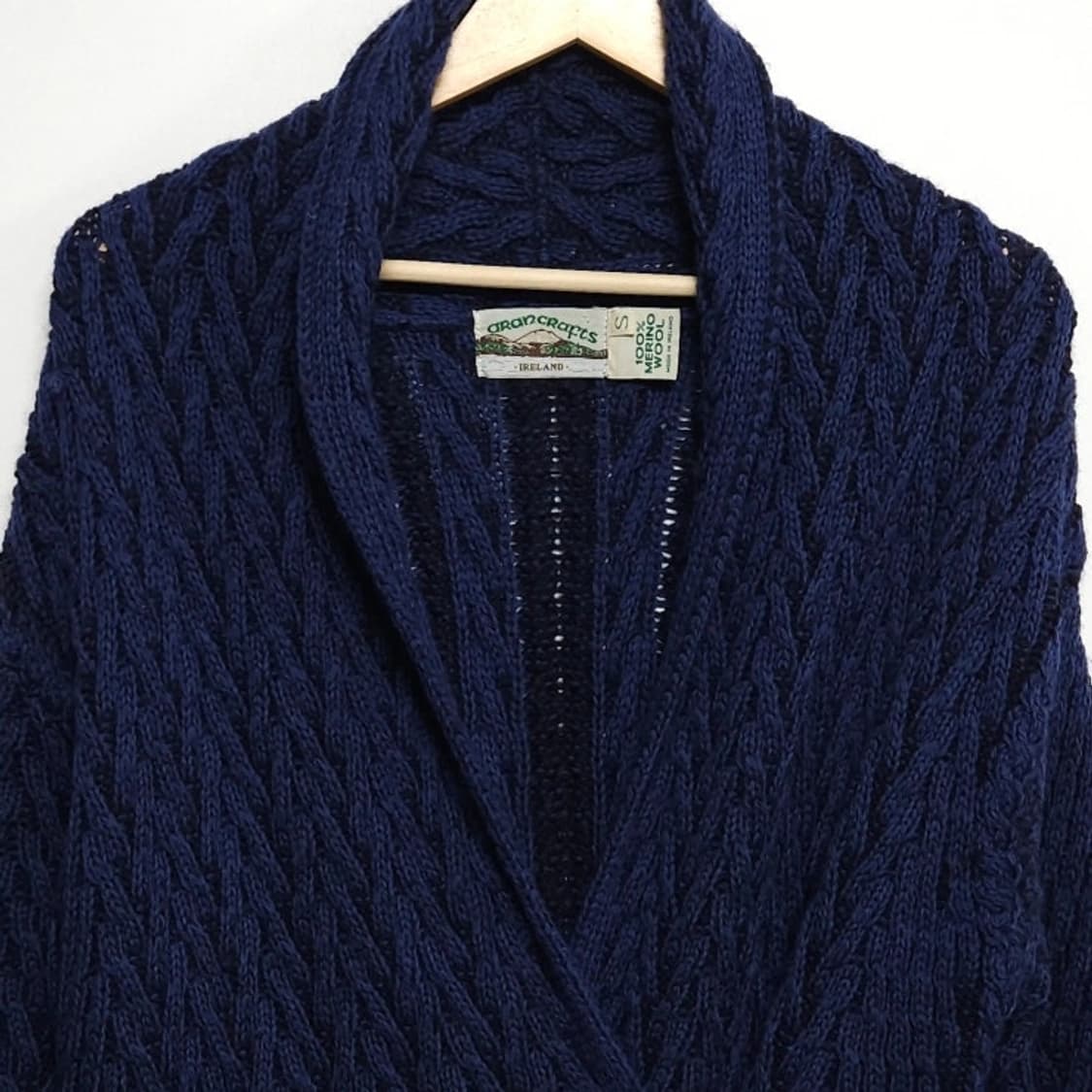 여성S AranCrafts 아란크래프트 메리노울 롱 가디건 숄카라 상품이미지2