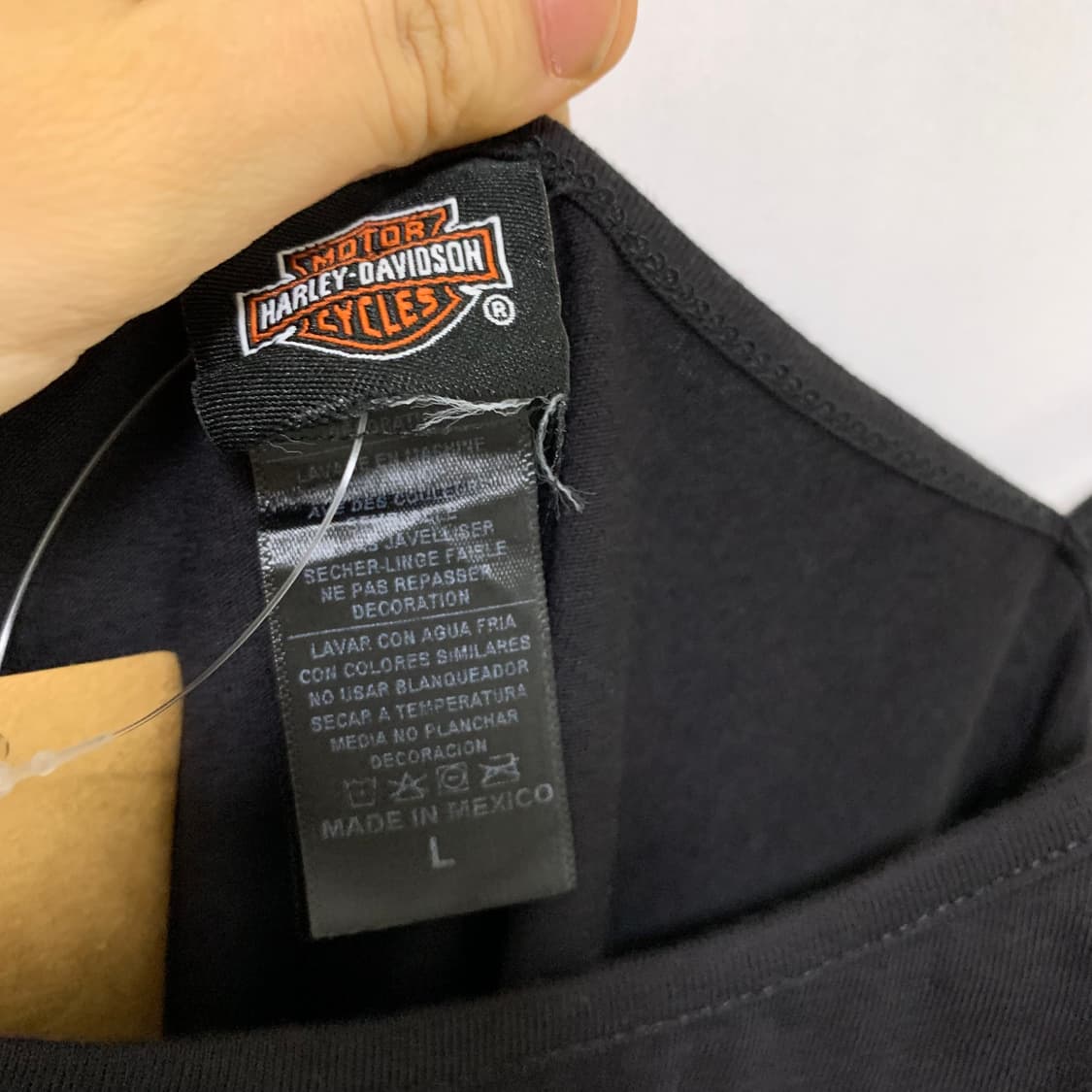 할리 데이비슨 빈티지 슬리브리스 여성 민소매 나시 티셔츠 L 상품이미지3