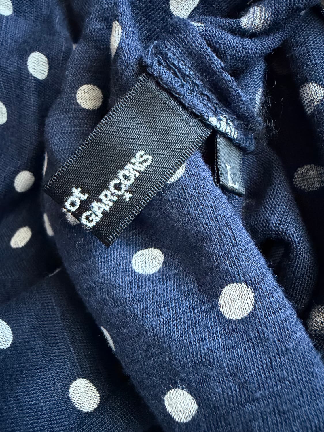 트라이코트 꼼데가르송 도트 티셔츠 상품이미지4