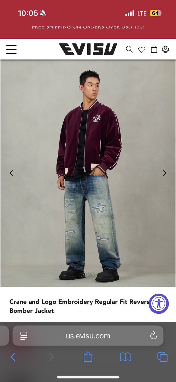 에비수 리버시블 봄버 자켓 상품이미지5