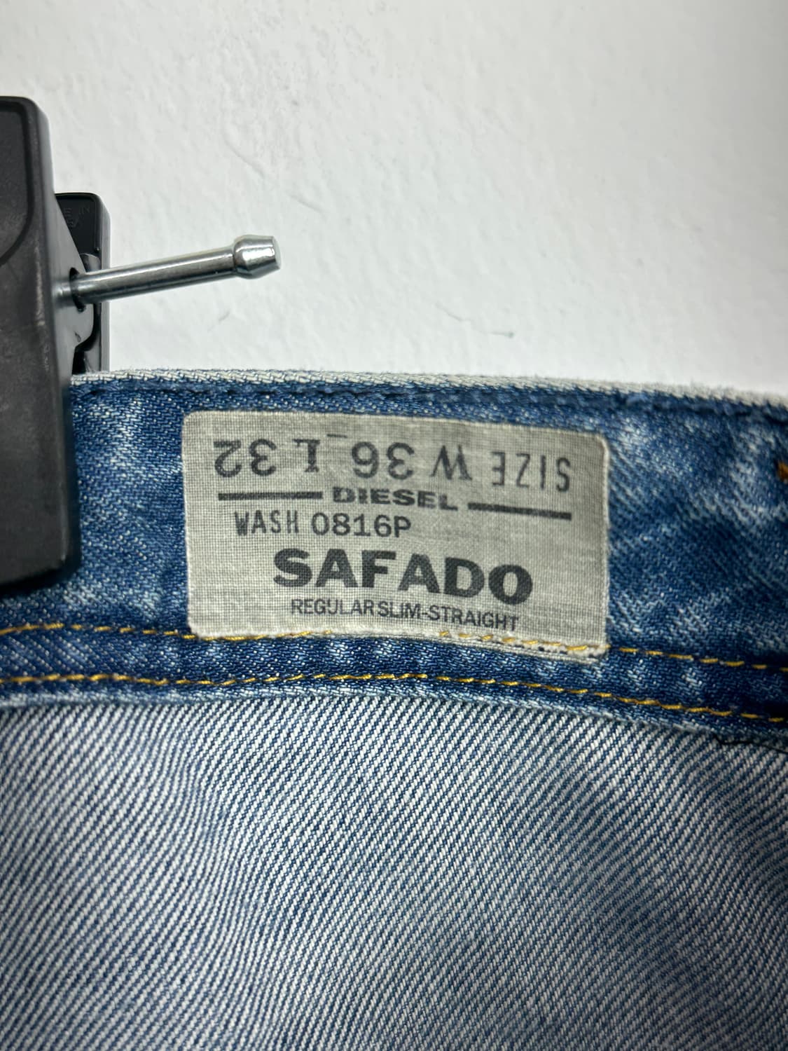 Diesel Safado Regular Slim-Straight Deni 상품이미지9