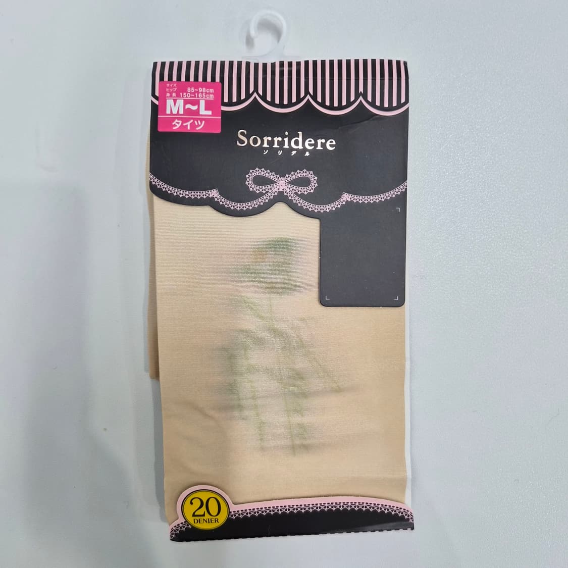 Sorridere  20데니아 스킨베이지 플라워포인트 팬티스타킹 상품이미지1