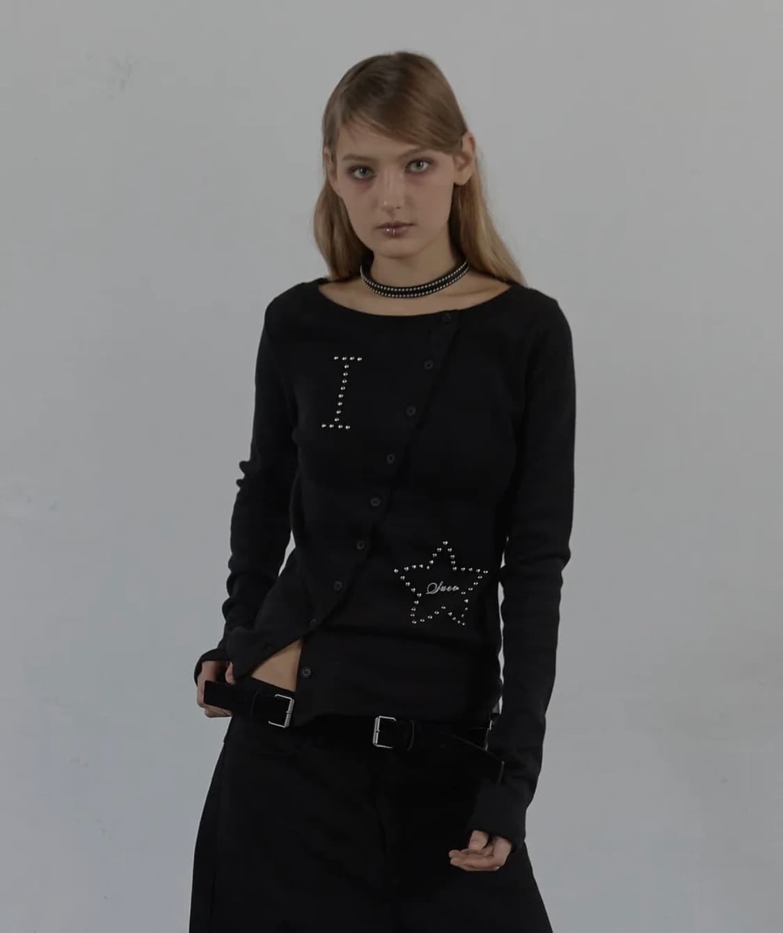 셋업이엑스이 STAR BUTTON TOP 상품이미지1