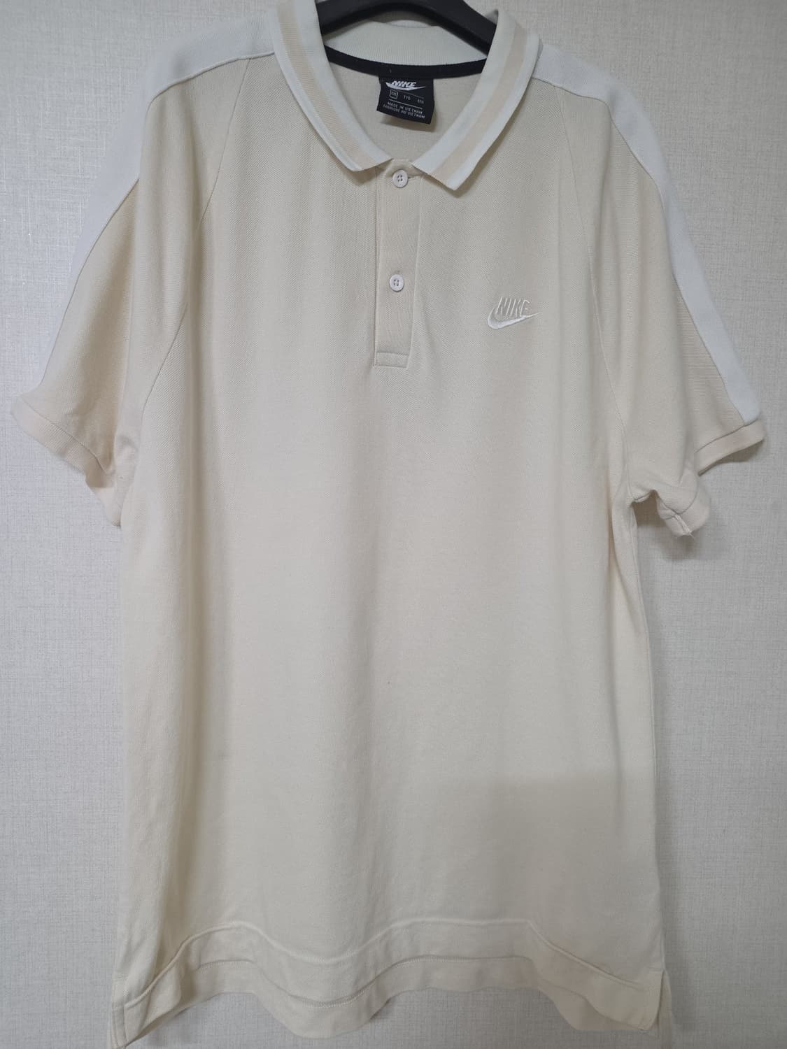 나이키 베이지색 반팔 카라티2XL 상품이미지1