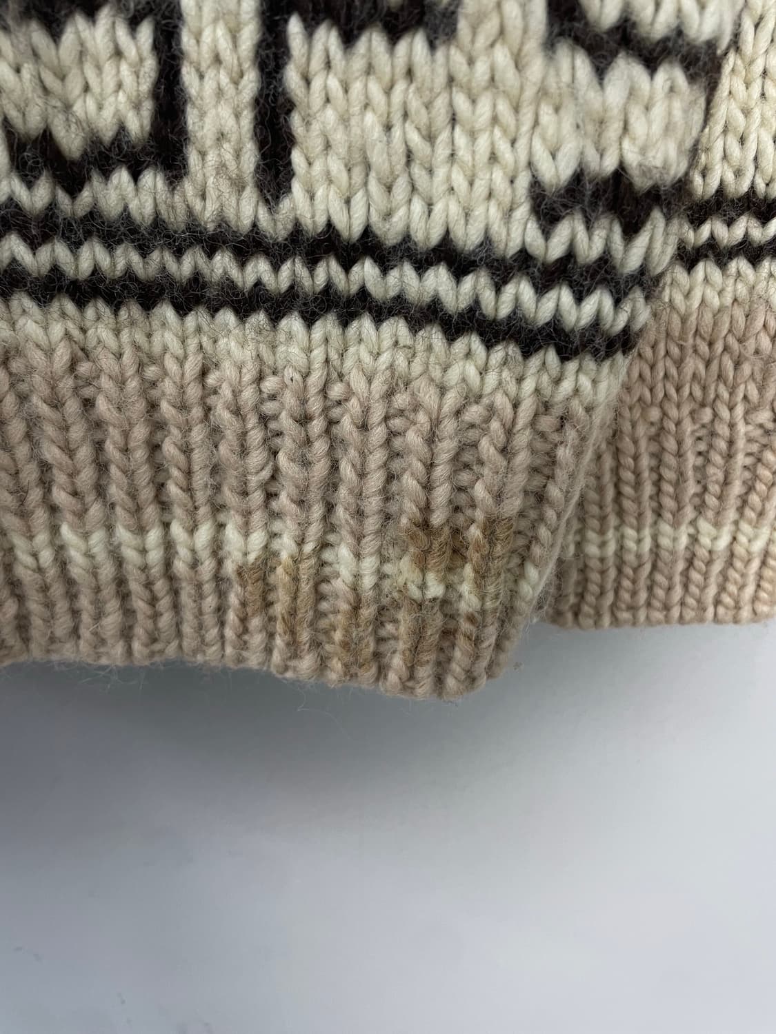 빈티지 울 코위찬 니트 집업 H2199 상품이미지7