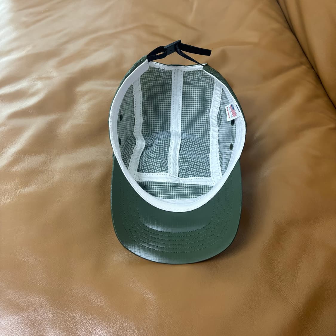 Supreme 슈프림 글로스 립스탑 카키 캠프캡 모자 (Khaki) 상품이미지6