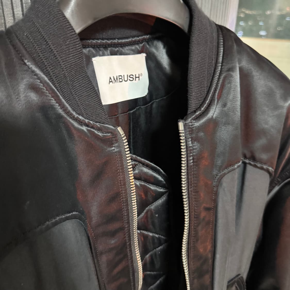 앰부쉬 블랙 봄버 자켓 상품이미지5