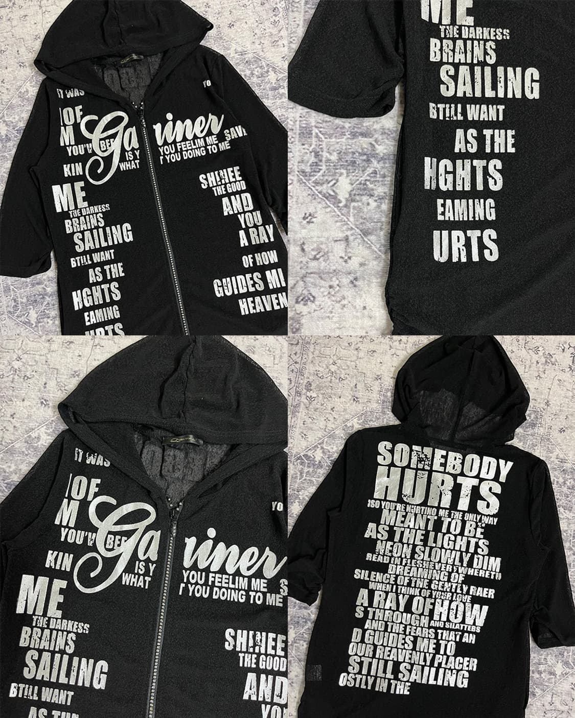 00‘s Punk Graphic Hooded Zip-Up 상품이미지5