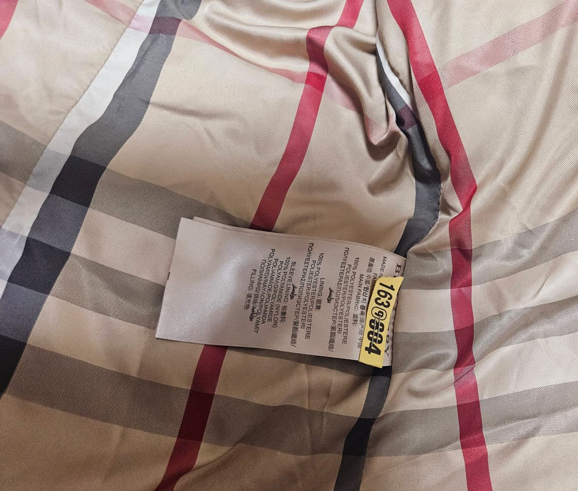 버버리 다운 패딩 코트  정품 S(55~작66) 정품  상품이미지6