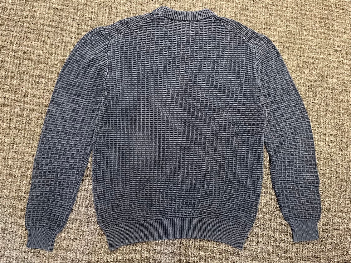 [95~100] B:MING by BEAMS 빔즈 와플 니트 네이비 M  상품이미지5