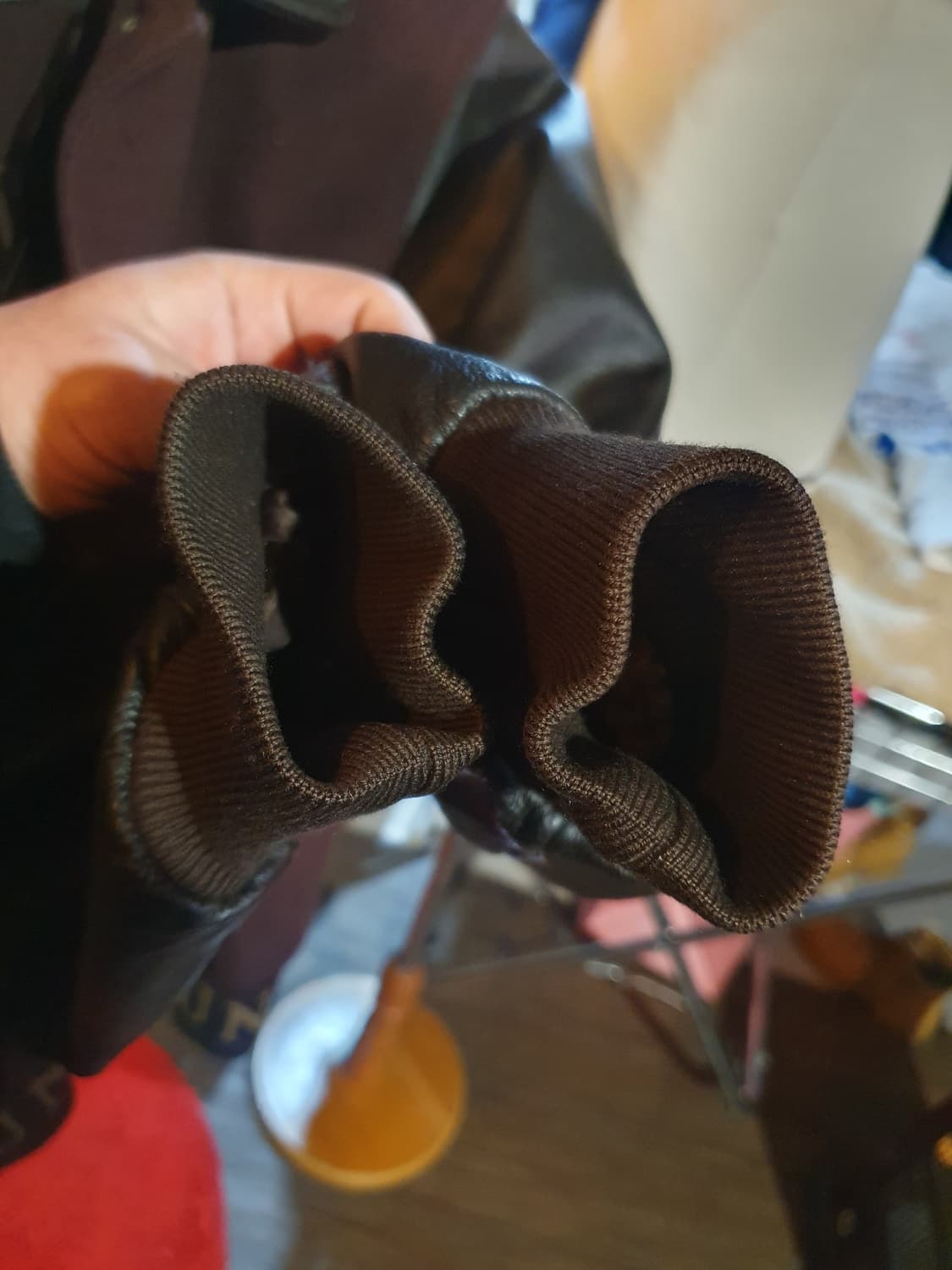 무배 FAUNUS 가죽 스타디움 바시티 자켓 상품이미지6