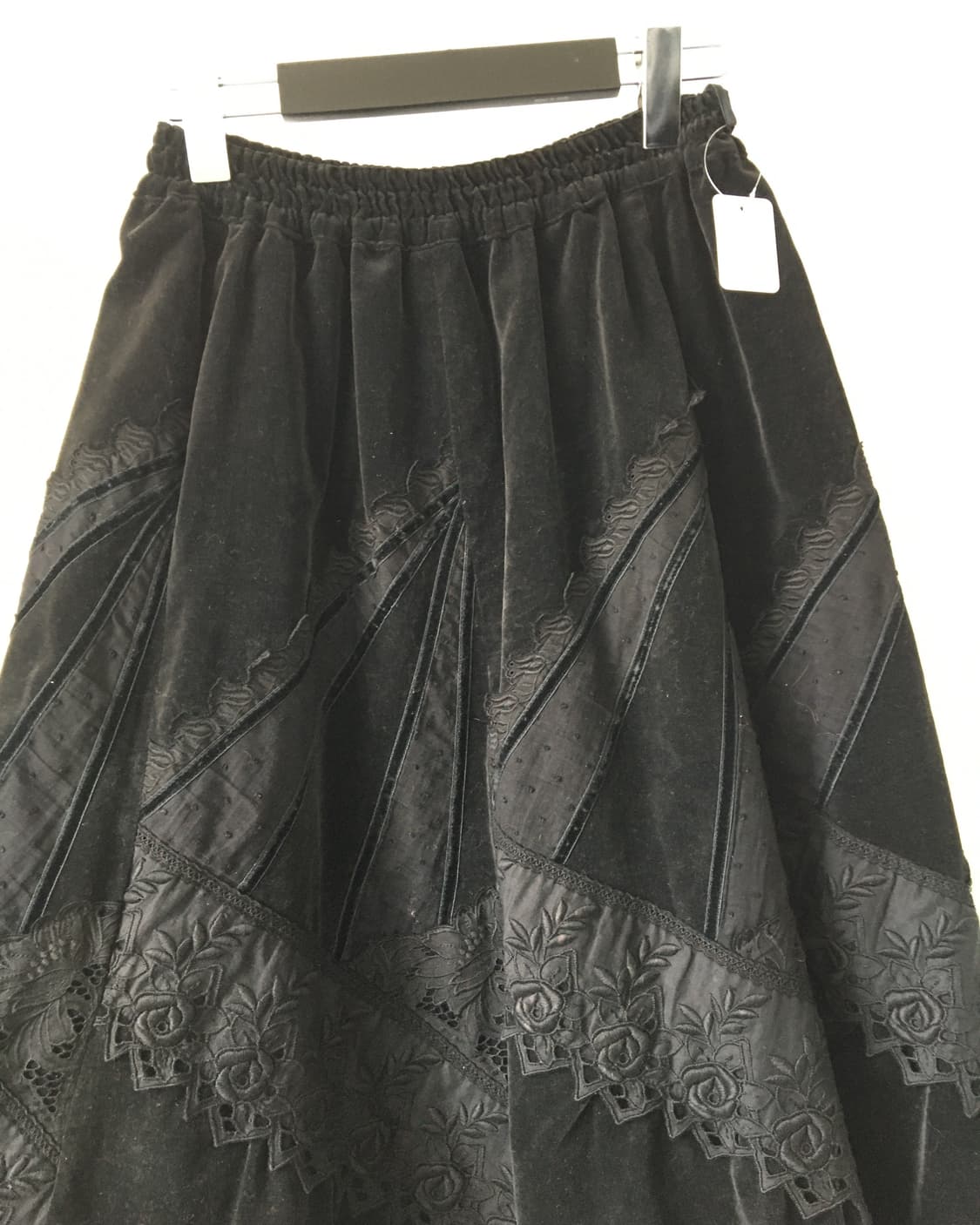 Fabric patch work point skirt 상품이미지3