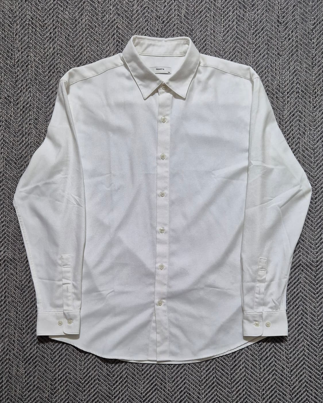 프로젝트M 플란넬 셔츠 White 100사이즈 상품이미지1