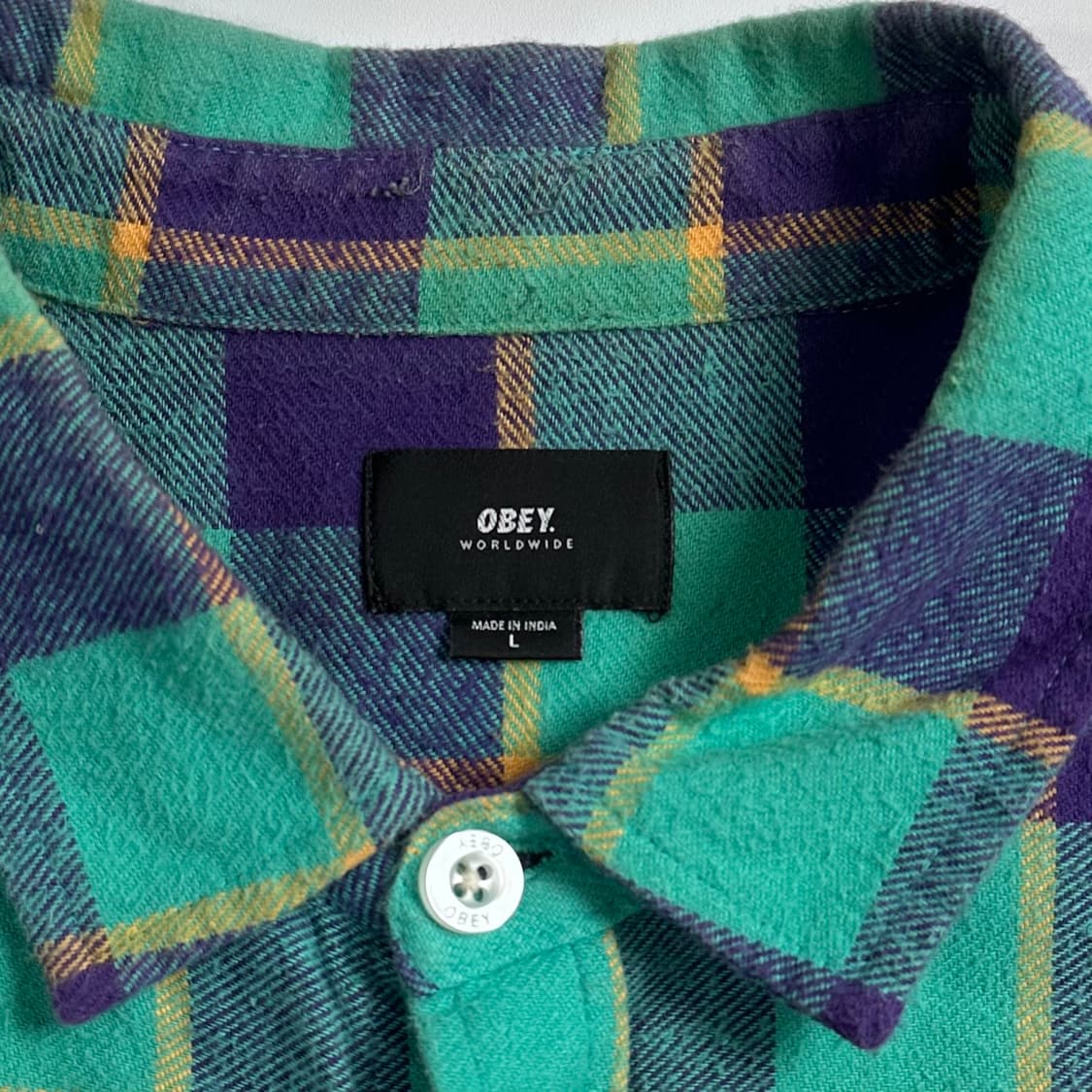 오베이 체크 셔츠  상품이미지5