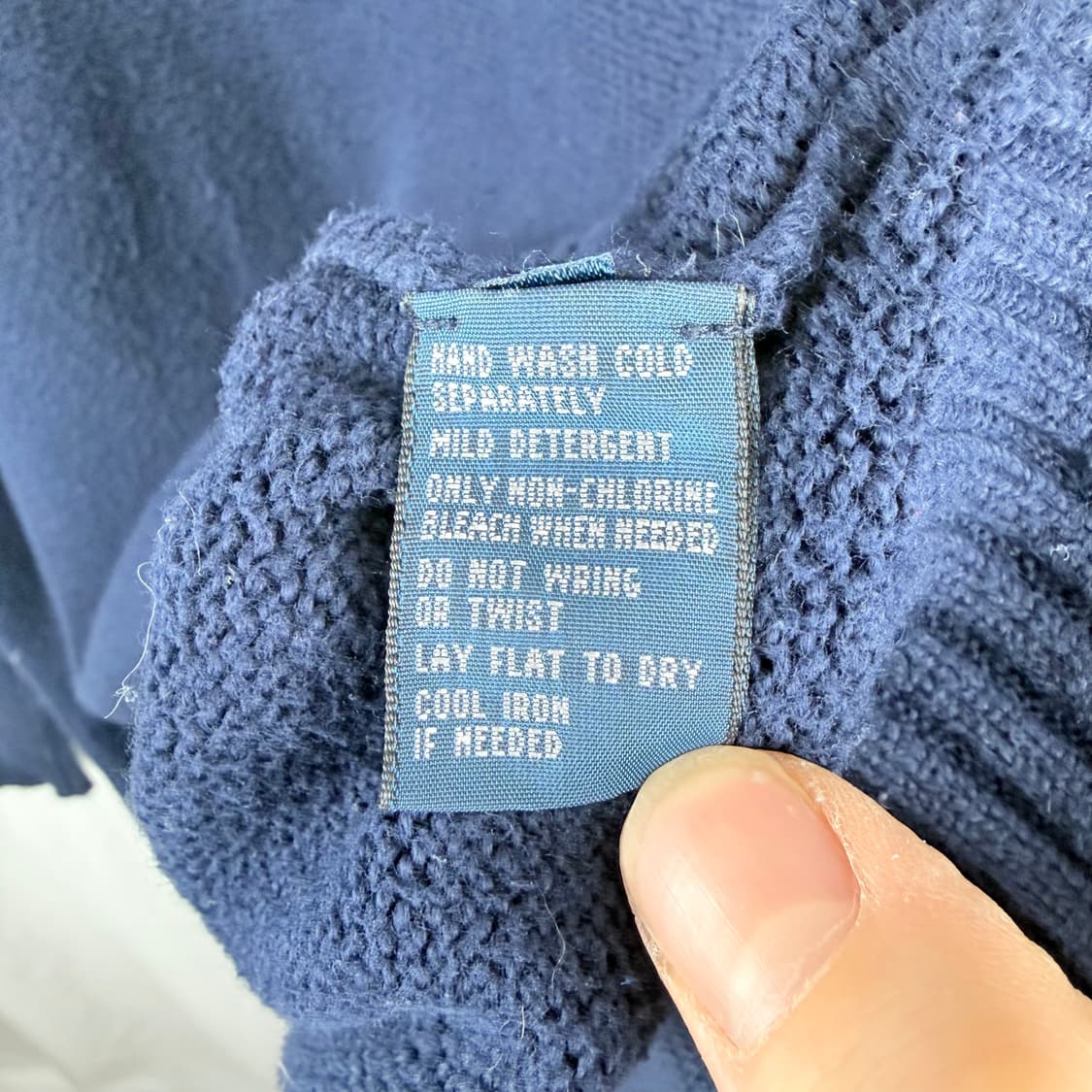 (M) 폴로 랄프로렌 하프집 니트 네이비 상품이미지4