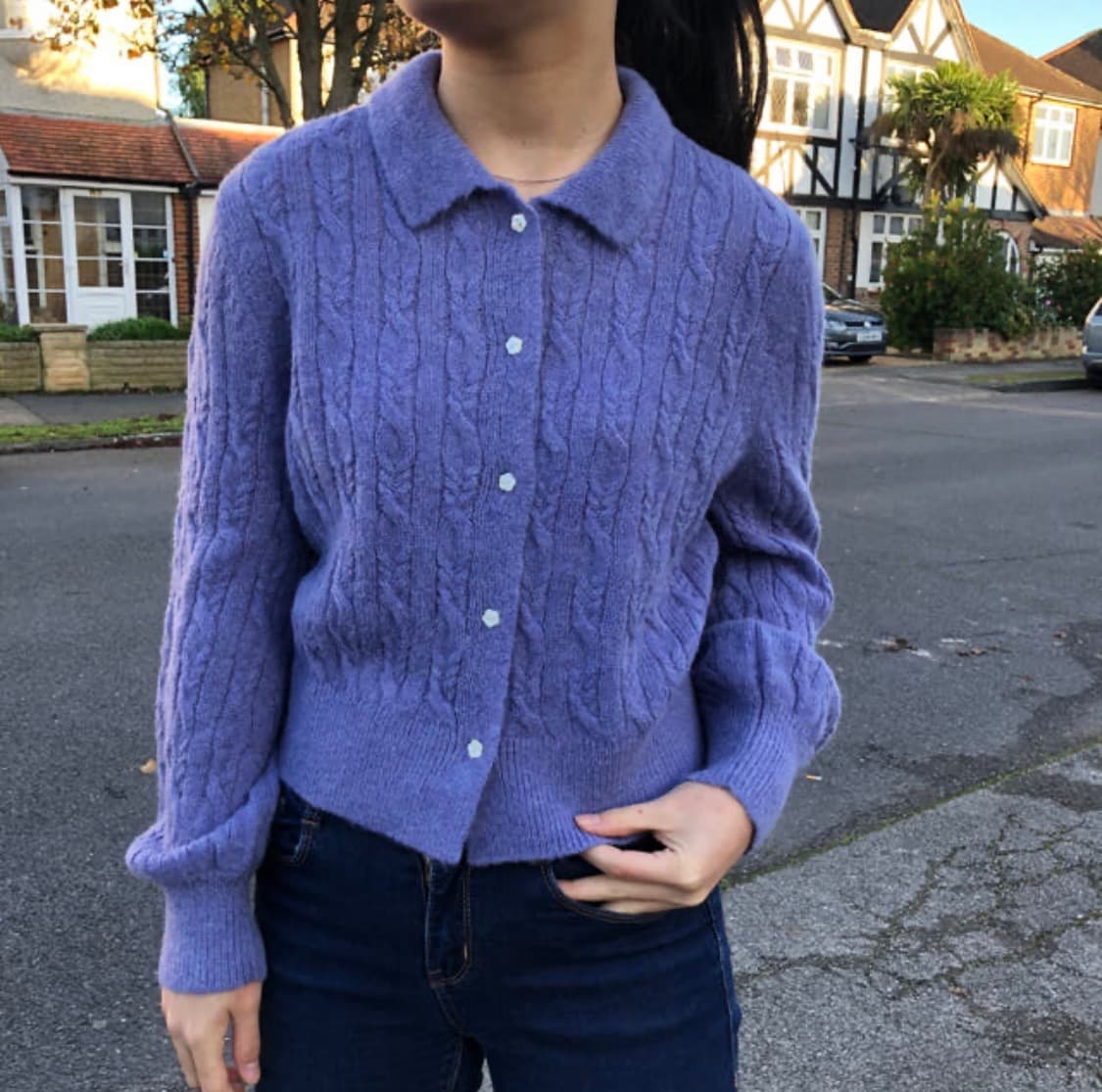 앤아더스토리즈 케이블 니트 가디건 xs 상품이미지2