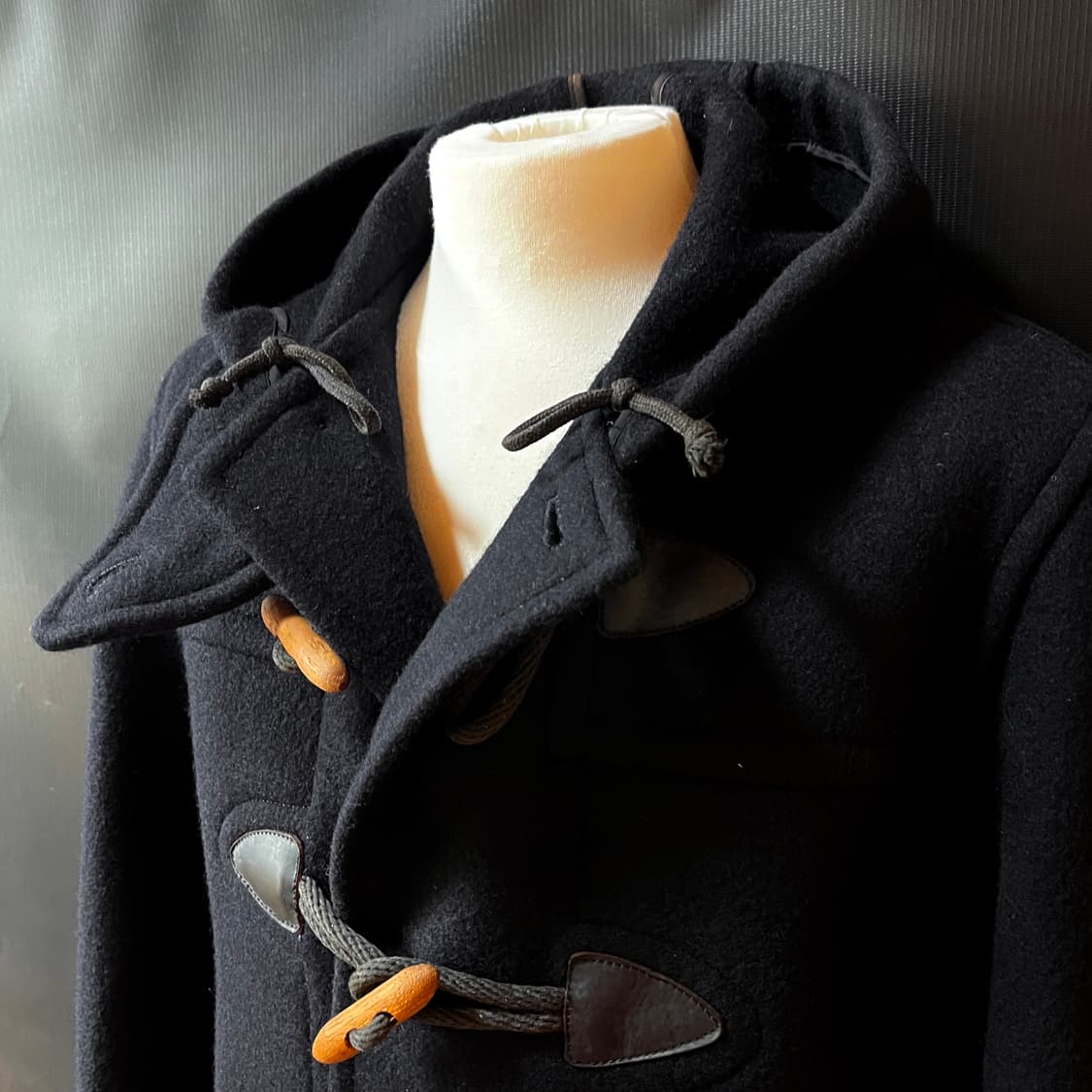 M) 80s VAN JAC 반 자켓 Made in Japan 울 더플코트 상품이미지6