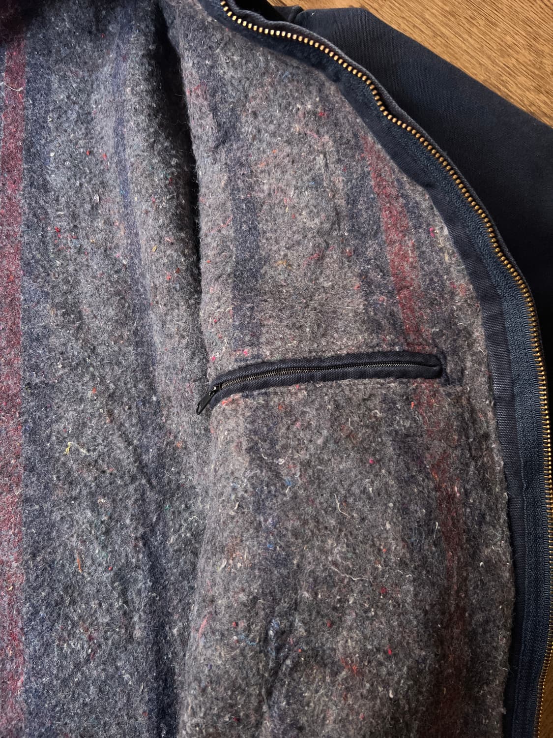 [XL]칼하트 J01 디트로이트 다크네이비 워크자켓 상품이미지7