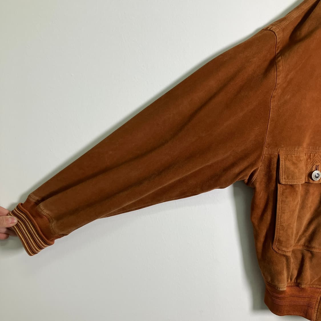 베르사체 브라운 스웨이드 봄버 자켓 상품이미지9